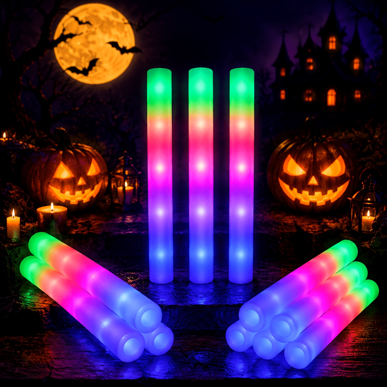 10/20/30pcs LED Glow Foam Stic - огляд і ціна Flashing Led Foam Sticks Party