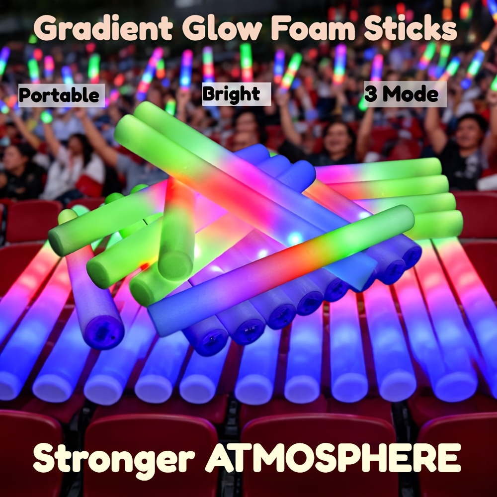 10/20/30pcs LED Glow Foam Stic - огляд і ціна Flashing Led Foam Sticks Party