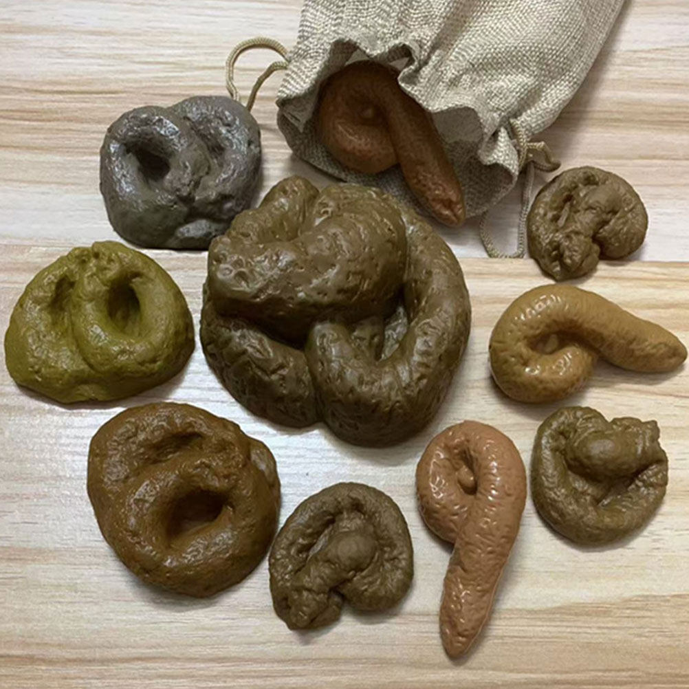 10Pcs Fake Poop Prank Set Apri - огляд і ціна Fake Poop Gag Gift