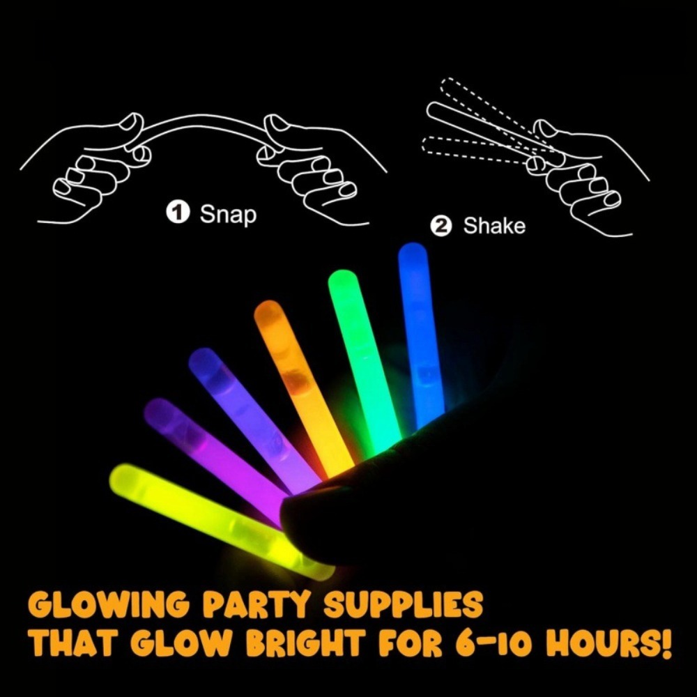 50/100pcs Glowing Sticks Brigh - огляд і ціна Glow In The Dark Party Glasses