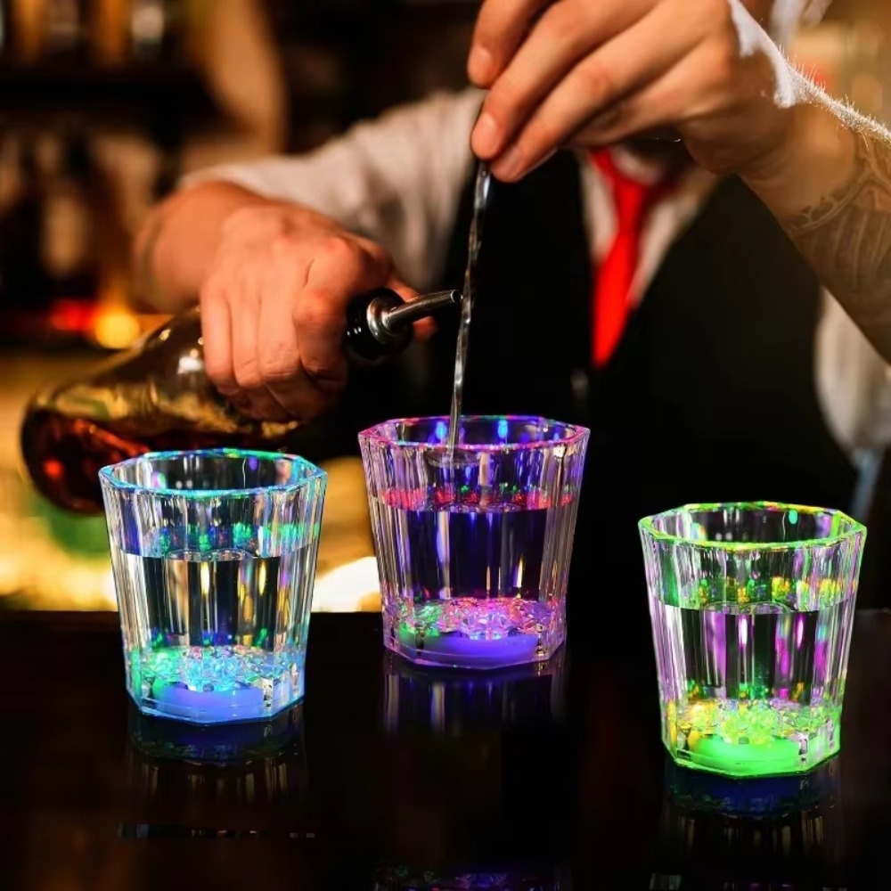 12/24Pack LED Light Up Shot Gl - огляд і ціна Glow In The Dark Party Glasses