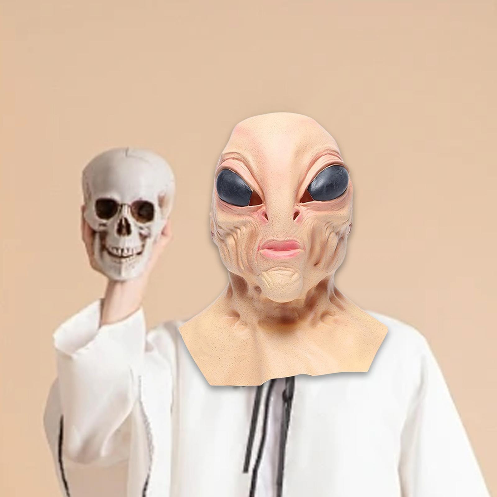 Latex Alien Mask Full Head Cov - огляд і ціна Latex Alien Mask Realistic